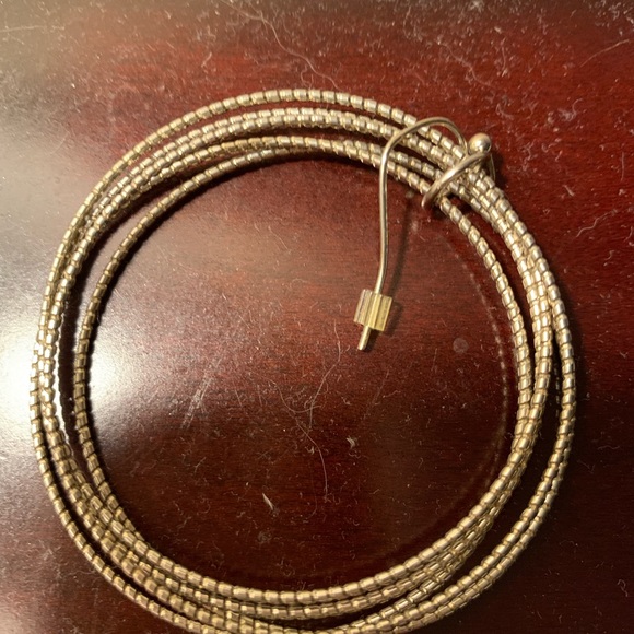 EUC multi hoop gold tone earrings - Picture 4 of 6